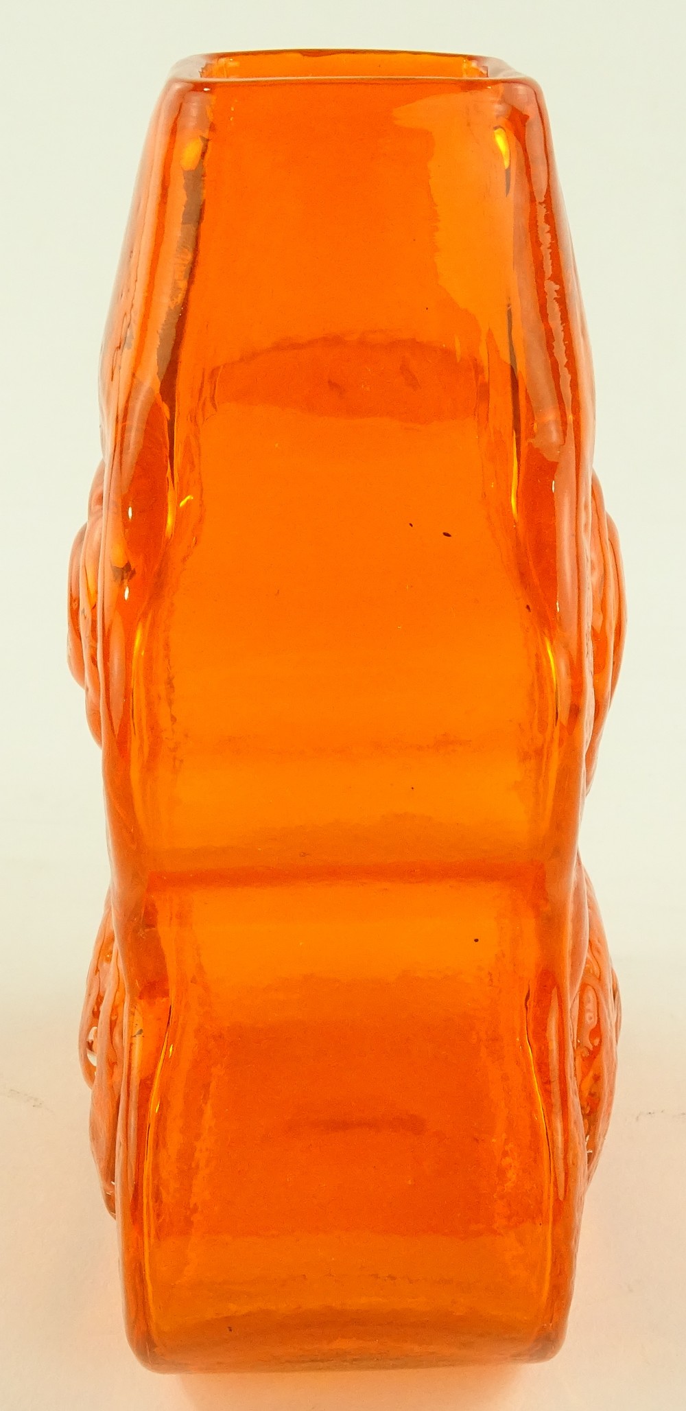 A Whitefriars tangerine glass cello vase by Geoffr - Image 3 of 3