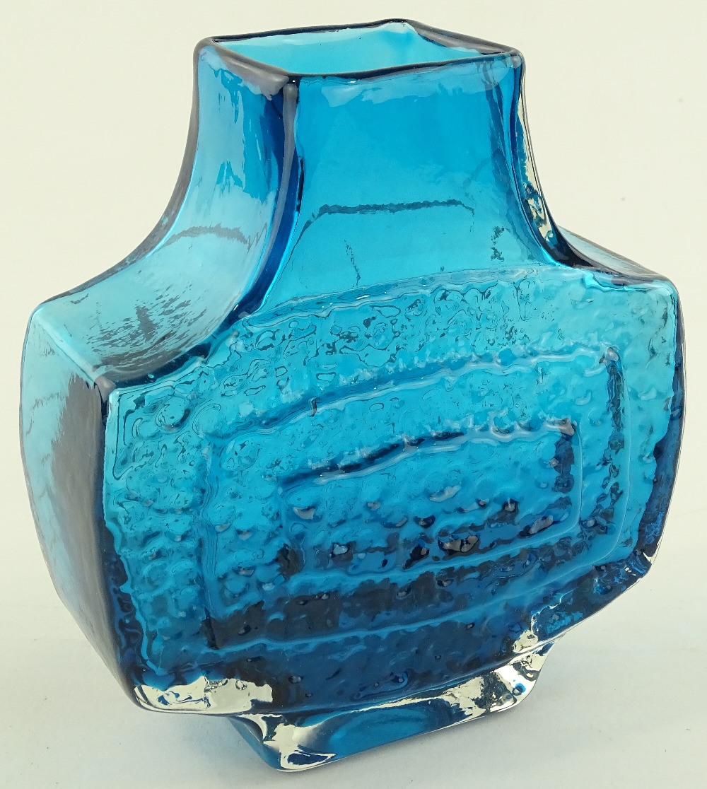 A Whitefriars Kingfisher blue TV vase by Geoffrey - Image 2 of 3