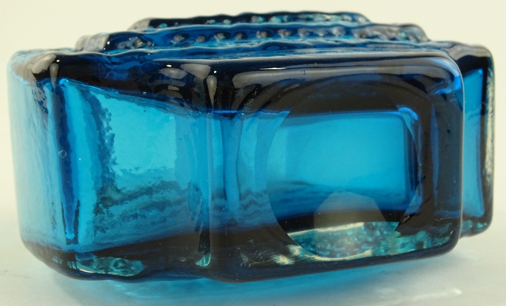 A Whitefriars Kingfisher blue TV vase by Geoffrey - Image 3 of 3