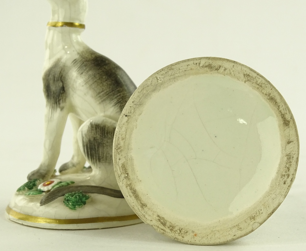 A pair of Samson porcelain seated dogs, gold ancho - Image 3 of 3