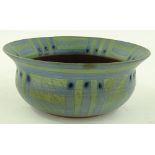 Jackie Walton, handmade Studio Pottery bowl with p