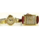 A gent's 9ct gold Rotary wristwatch, together with