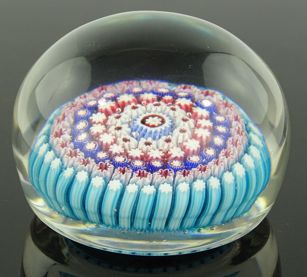 A mid 19th century Bohemian glass paperweight, cir