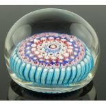 A mid 19th century Bohemian glass paperweight, cir