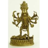 An Indian bronze figure of Shiva, height 37cm.