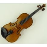 A good quality violin by William Glenister, inscri