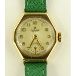 A lady's 9ct gold cased Rolex Precision mechanical