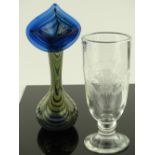 A unique Caithness glass vase Commemorating the Ma