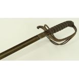 A Victorian Volunteer artillery Army dress sword,