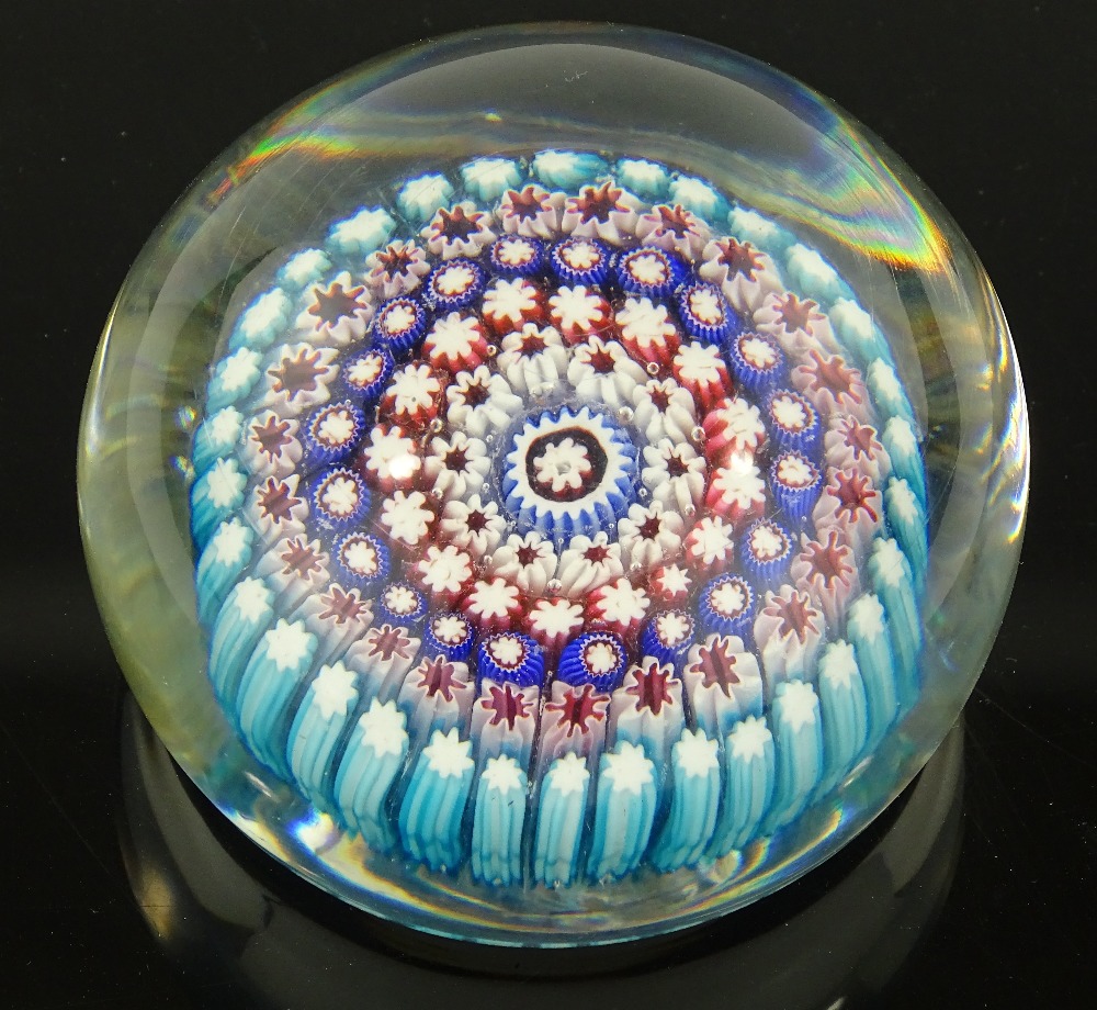 A mid 19th century Bohemian glass paperweight, cir - Image 2 of 3