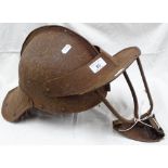 An English steel re-enactment helmet with face gua