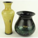 A Caithness Studio coloured glass shouldered vase,