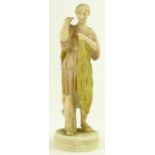 A Royal Dux porcelain classical standing figure, h