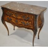 A reproduction French Kingwood and marquetry inlai