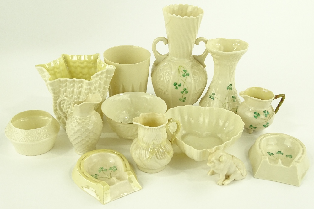 A group of Belleek porcelain items, (13). - Image 2 of 3