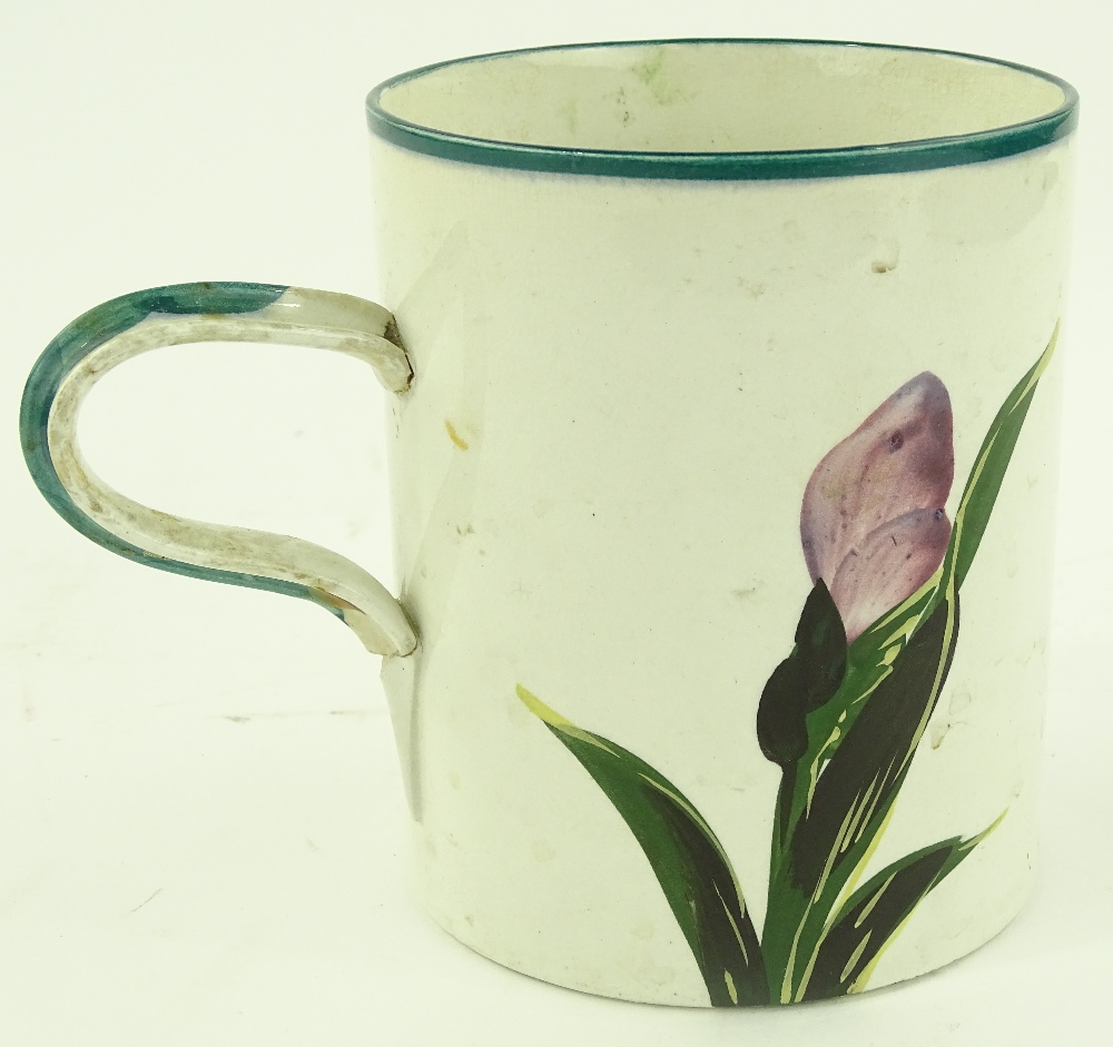 A large Wemyss pottery mug with hand painted iris - Image 2 of 3