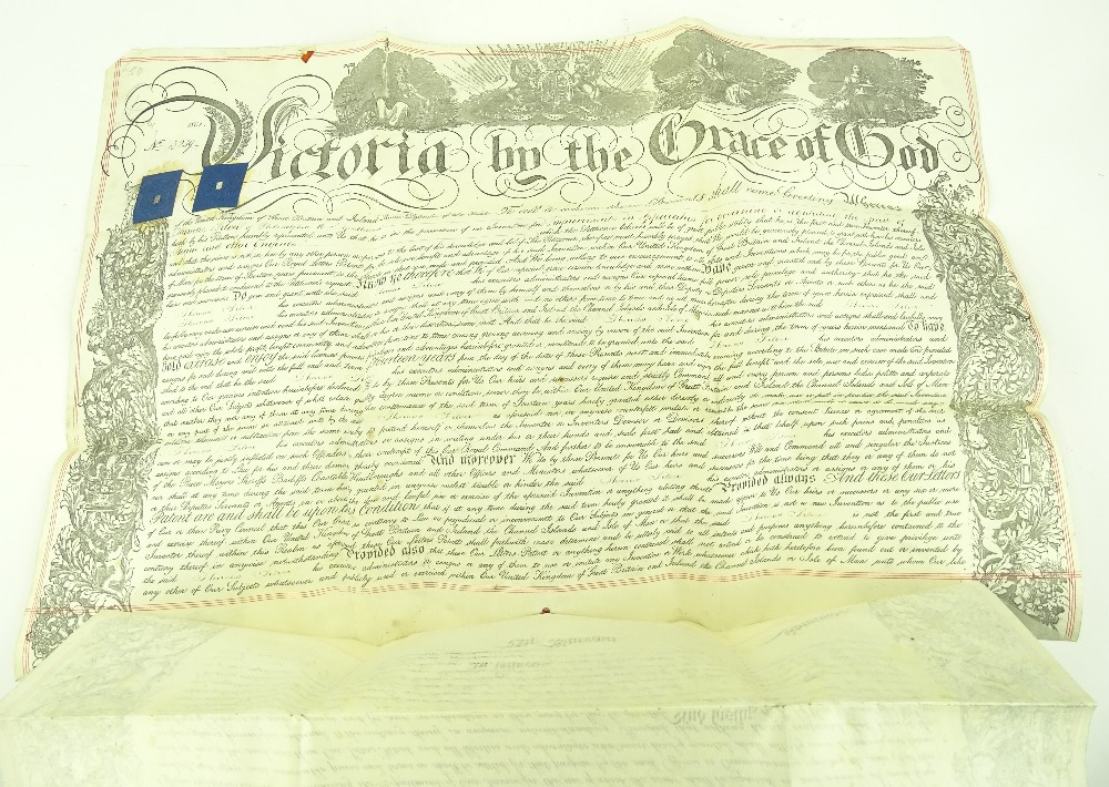 A Victorian vellum Patent Indenture dated 1861, re - Image 4 of 5