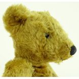 A Vintage Plush teddybear, height 44cm.