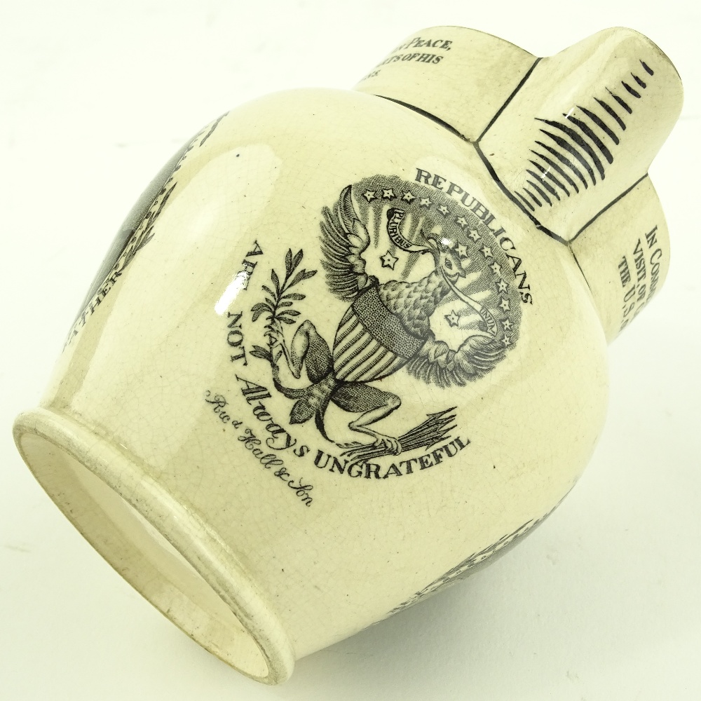 A 19th century American jug, transfer printed deco - Image 3 of 3