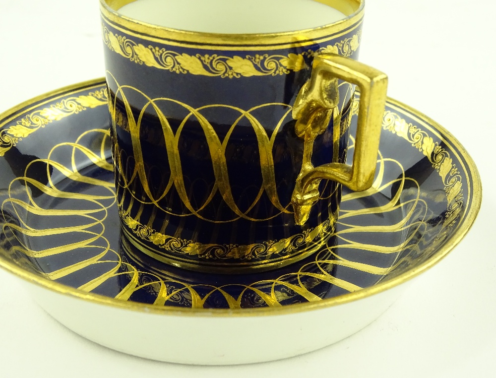 A 19th century Vienna porcelain Cabinet cup and sa - Image 2 of 3