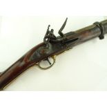 A replica flintlock musket.