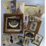 Collection of 19th century photographic portraits,