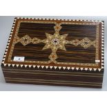 An ornate Middle Eastern parkertry inlaid games bo
