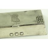 A WMF Art Nouveau silver plated desktop stamp box,