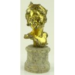 Raoul Francois Larche (1860 - 1912), bronze bust,