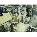 A collection of mainly theatrical autographs and p