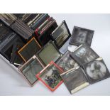 A collection of Victorian magic lantern slides, in