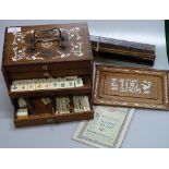 A Chinese early 20th century Mahjong set, early 20