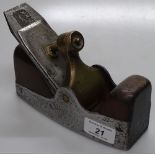 A Spiers steel soled smoothing plane with bronze m