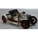 A Mamod live steam powered roadster, length 15.5"