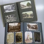 2 albums of Vintage postcards