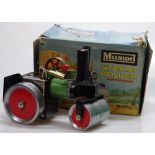 A Mamod live steam powered steamroller, boxed, len