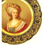 A 19th century Vienna Porcelain plate, hand painte