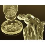 A Gerda Stromberg moulded glass classical figure s