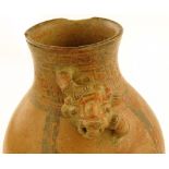A Chang Kai pre-Columbian terracotta vase, relief