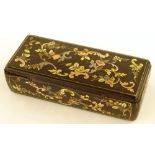 A 19th century tortoiseshell snuff box with ornate