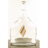 A Studio glass attenuated bottle vase by Bertil Va