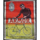 An extremely rare cycling poster for Armor Racing