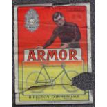 An extremely rare cycling poster for Armor Racing