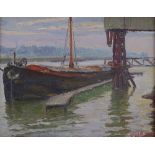 An early 20th century oil on canvas board, a moore