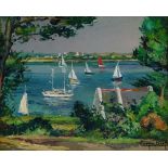 R Carpentier Wintz, oil on canvas, Brittany scenery,