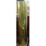 A large brass cannon shell, height 28"