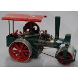 A Wilesco model steam tractor