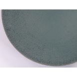 A Chinese celadon crackle-glazed charger, diameter