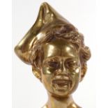 A Continental gilt bronze bust of a child, early 2
