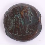 An Ancient Egyptian Ptolemaic coin, Ptolemy VI 180